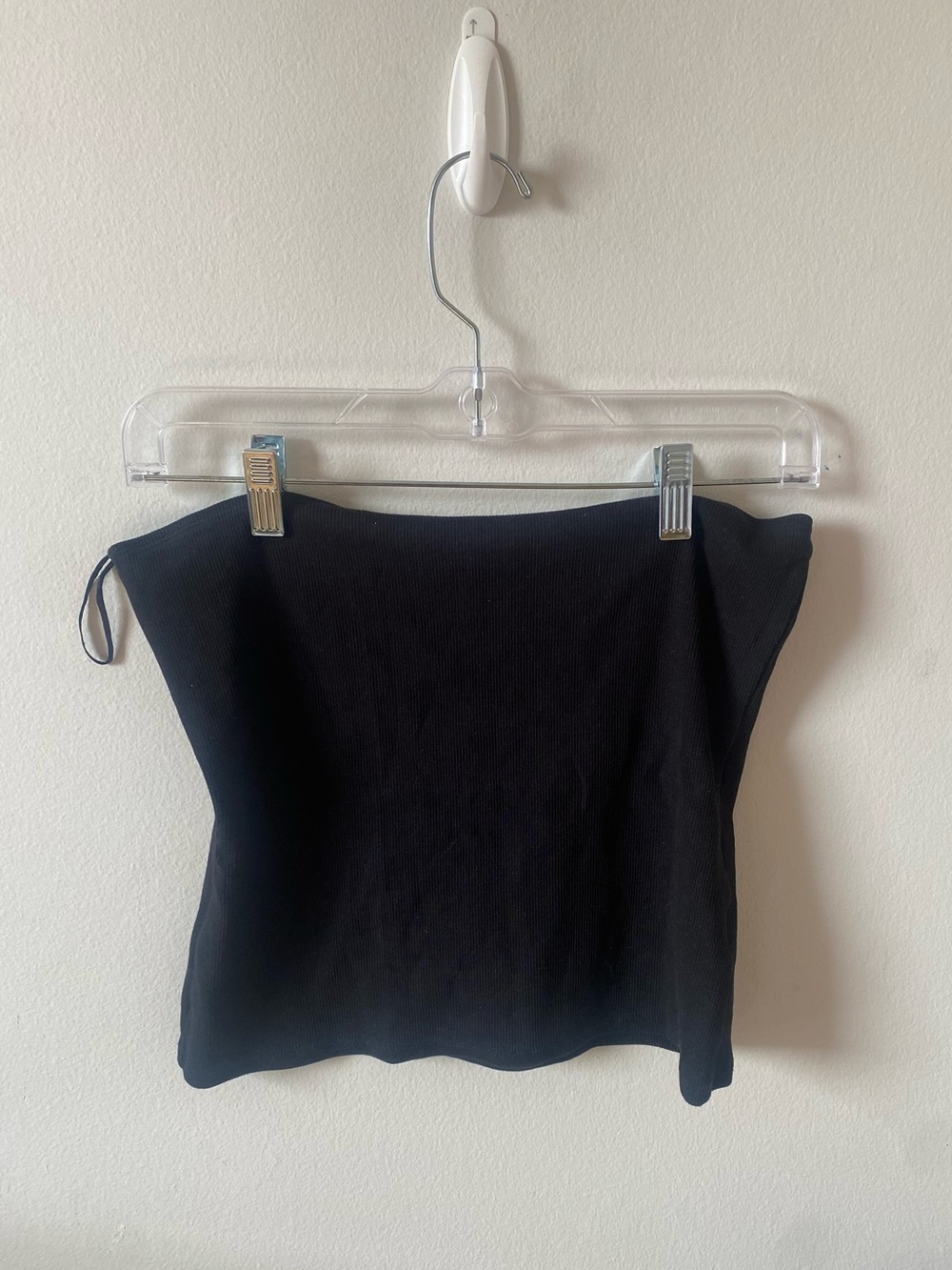 H&M Black Ribbed Tube Top Large 🖤